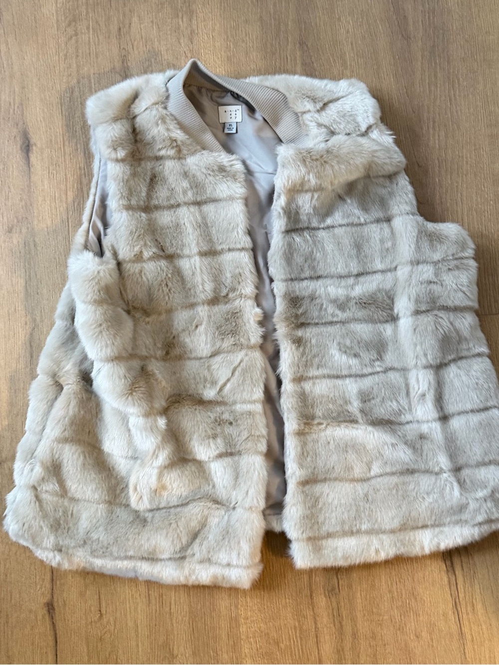 Cream Faux Fur Vest - Soft Sleeveless Coat
